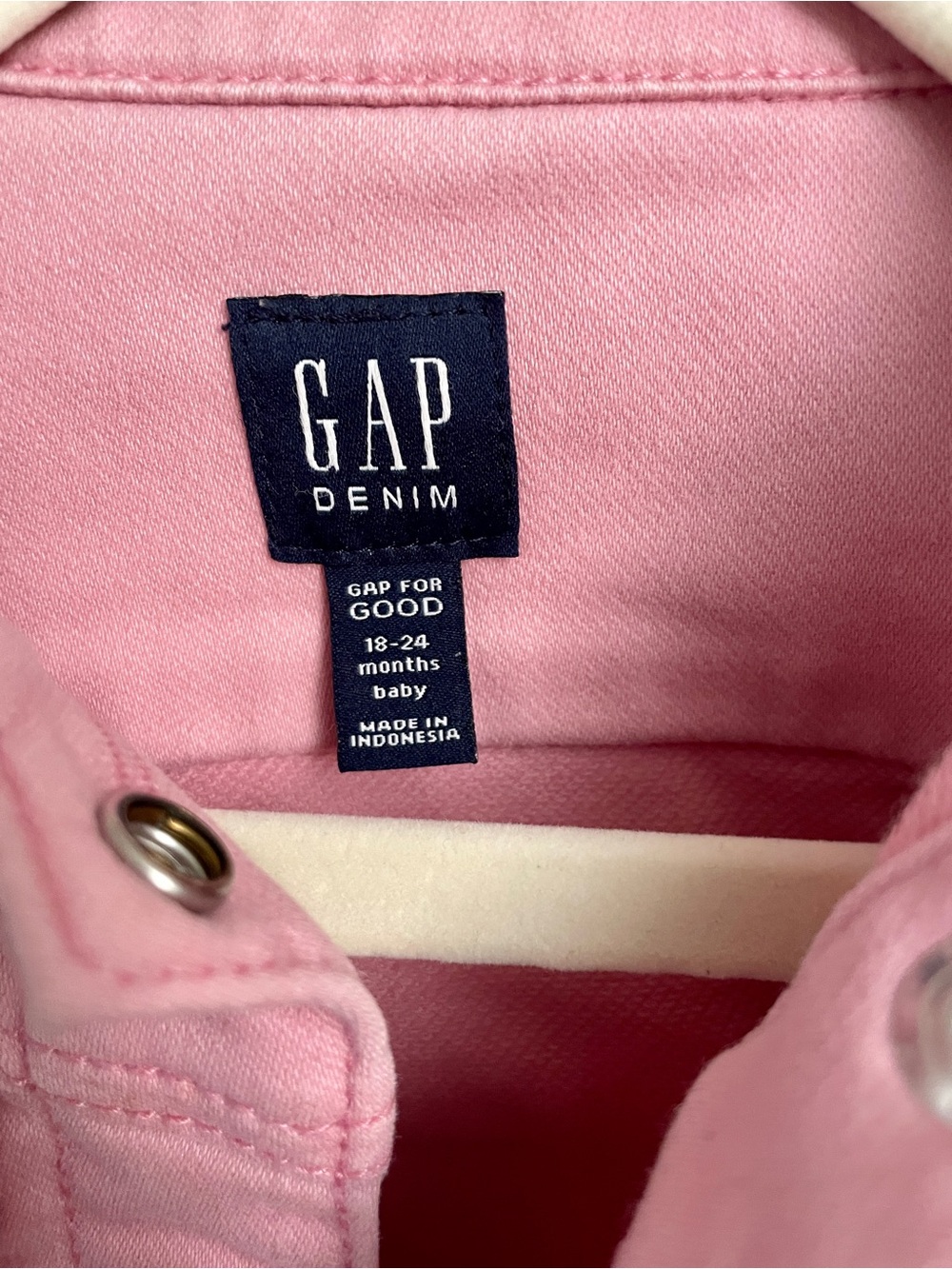 Baby Gap Pink Denim Jacket - Picture 7 of 7